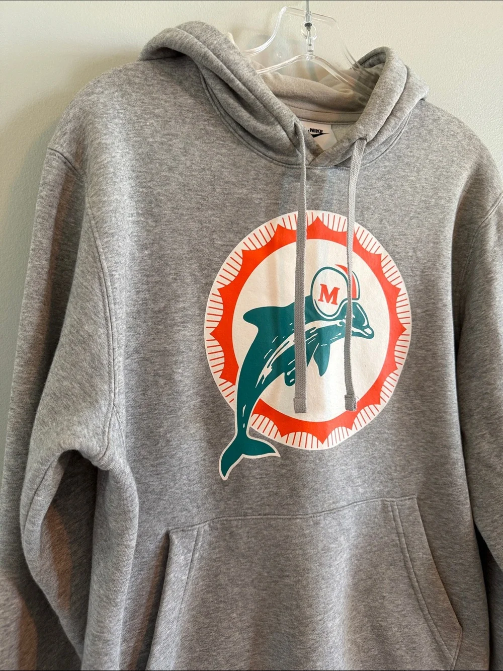 Nike Gray Hoodie Miami Dolphins